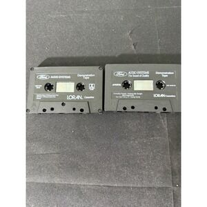 Ford Audio Systems Loran Cassette Tape 2pk Black Excellent Demo F3AF-19A197-AA